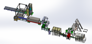 Fastener sorting and packing line